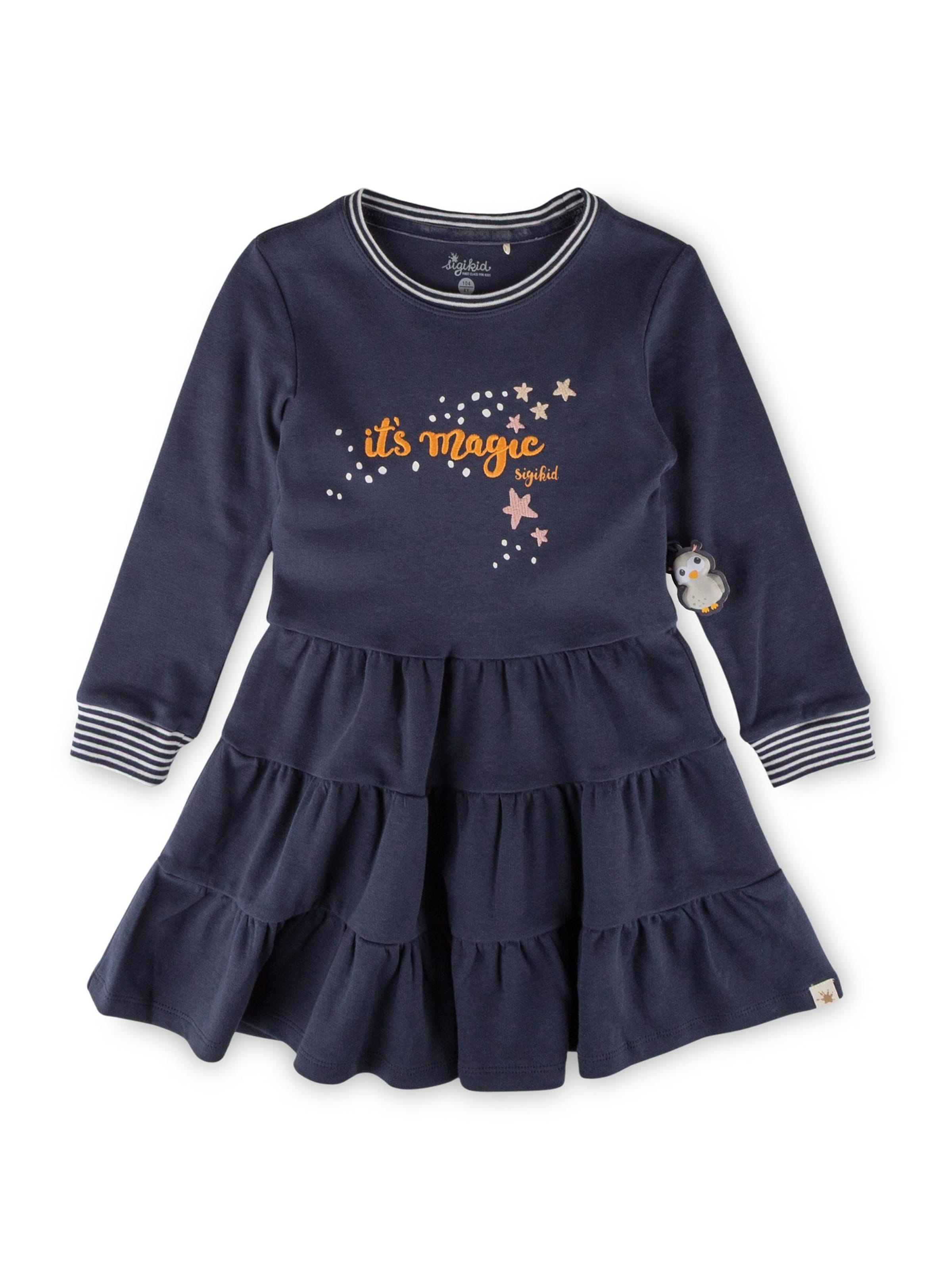 SIGIKID Dress 'Kleid Magic Owl' in Blue: front