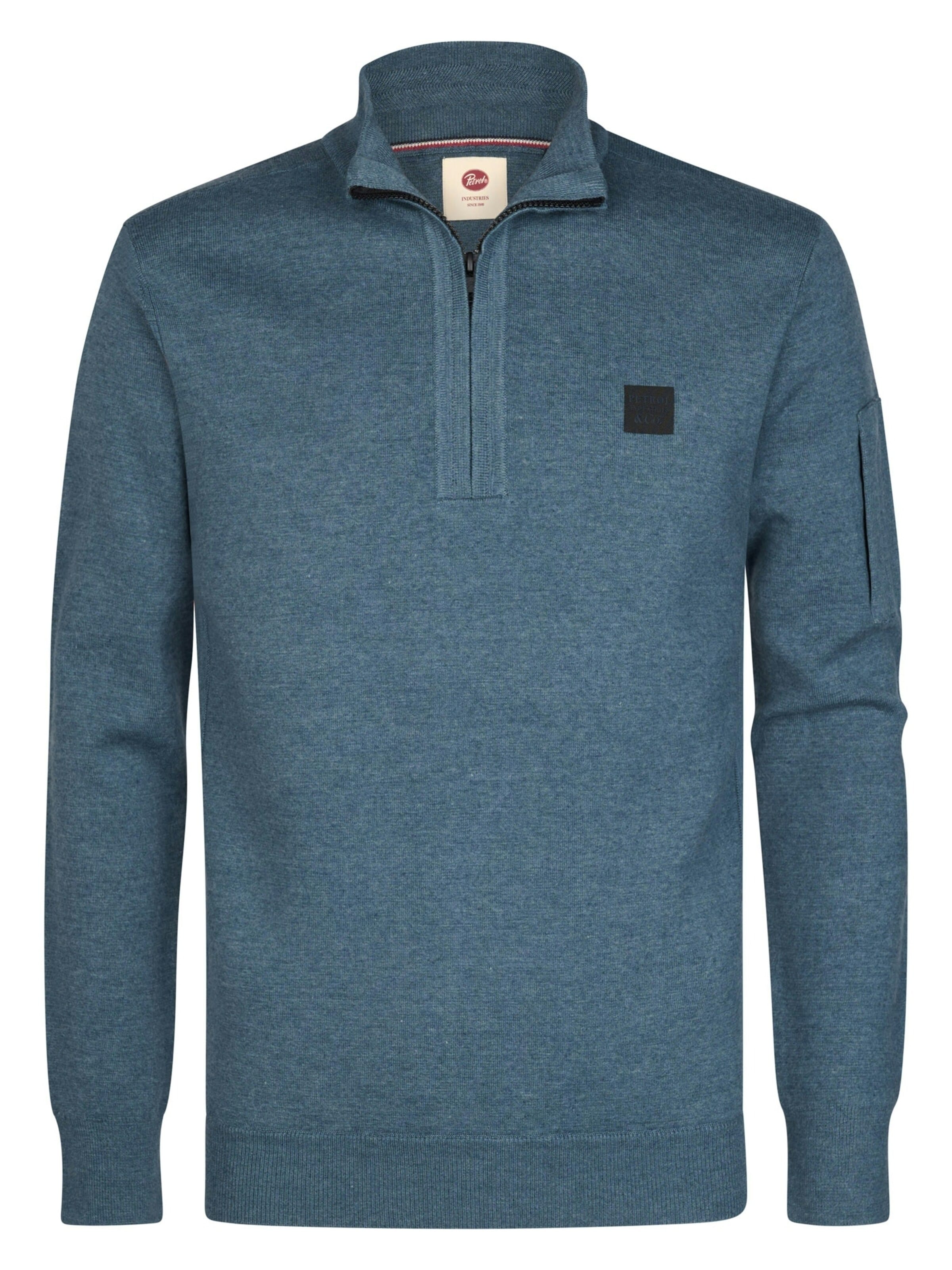 PETROL Sweatshirt in Blauw: voorkant