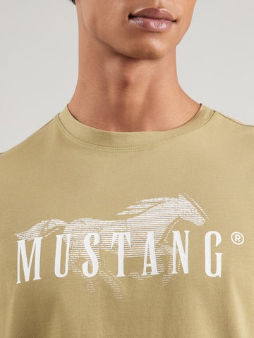 MUSTANG Majica 'Austin' | zelena barva