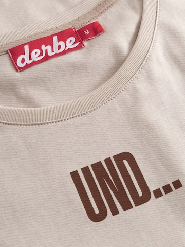 Derbe Shirt 'Und Tschüss'‌‌‌ in Beige