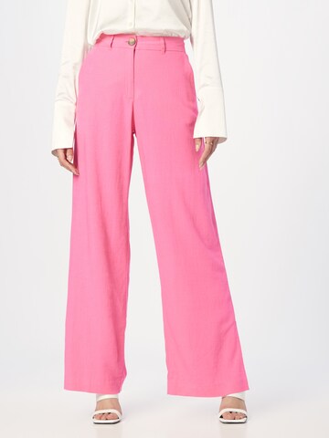 Freequent Wide Leg Bukser 'LUIGI' i pink: forside