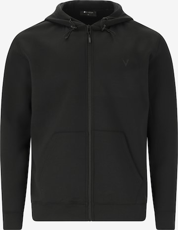 Virtus Sweatjacke 'Taro' in Schwarz: Vorderseite