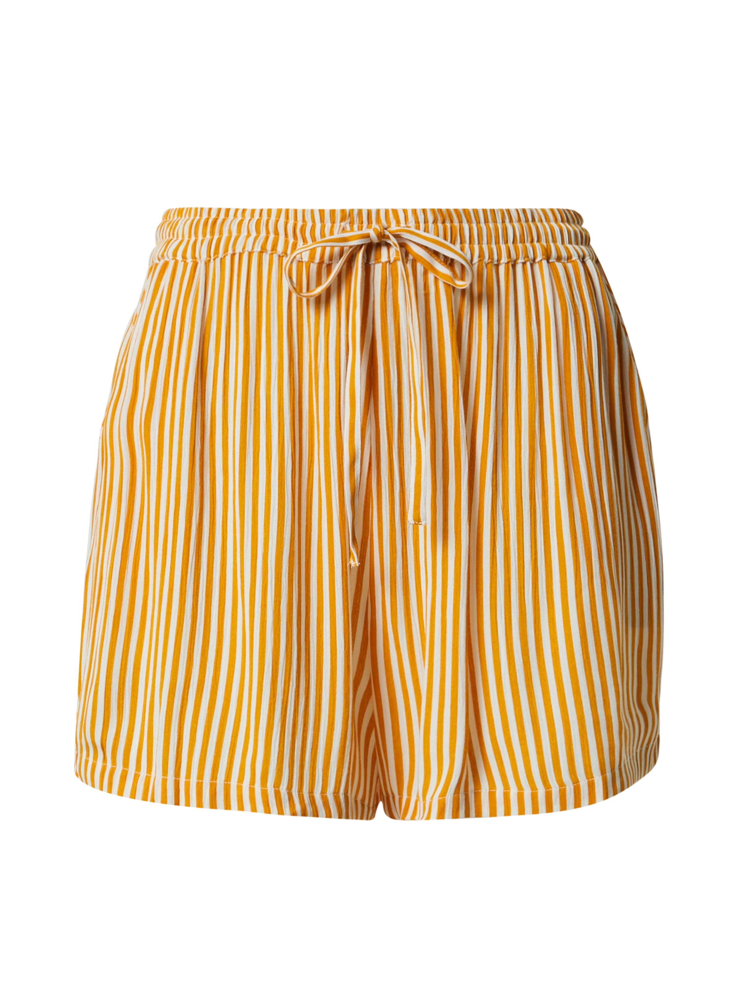 ABOUT YOU Loose fit Trousers 'Mila' in Yellow: front