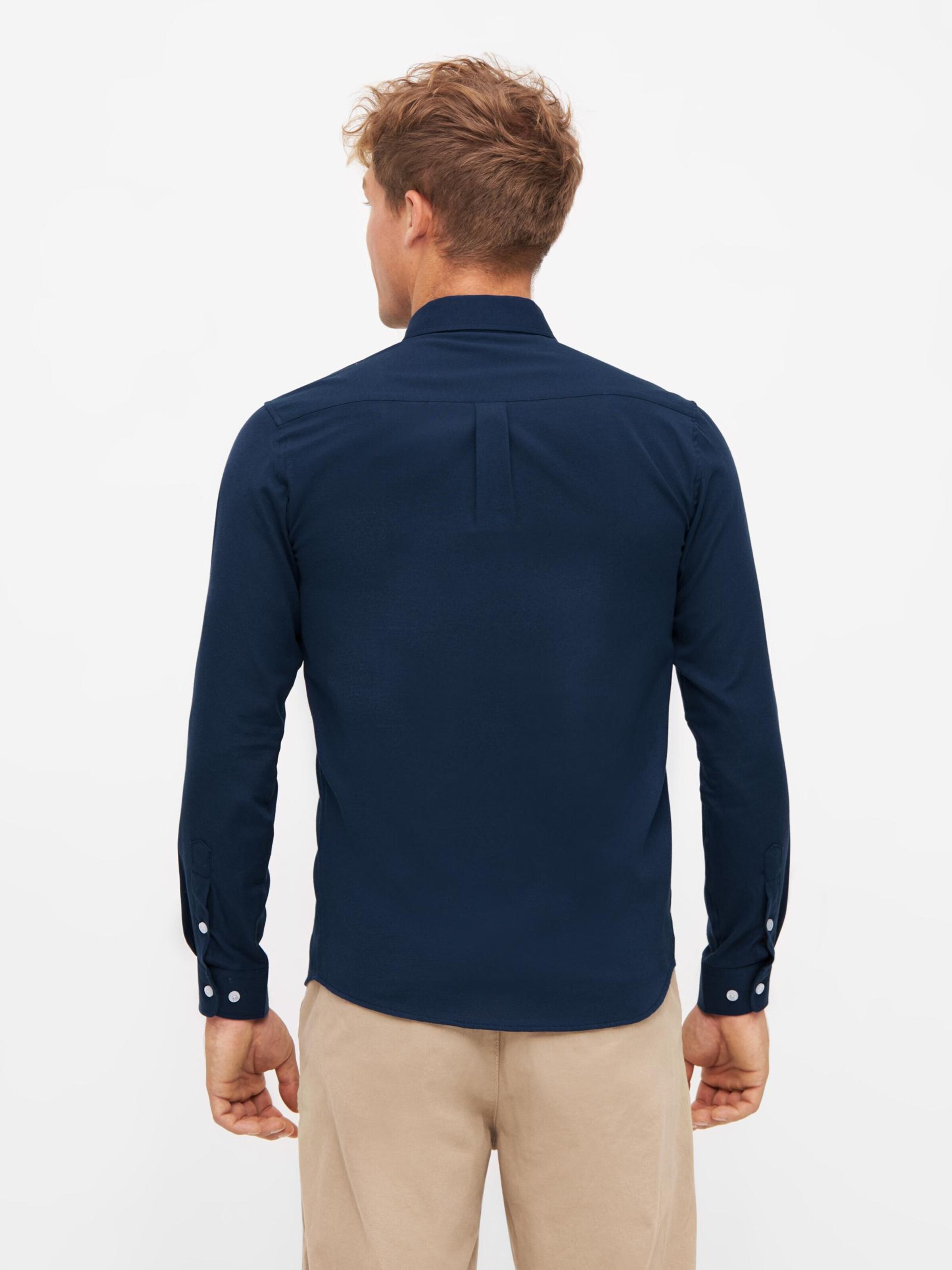 TOOche Slim fit Button Up Shirt 'Ocean Herrenhemd' in Blue