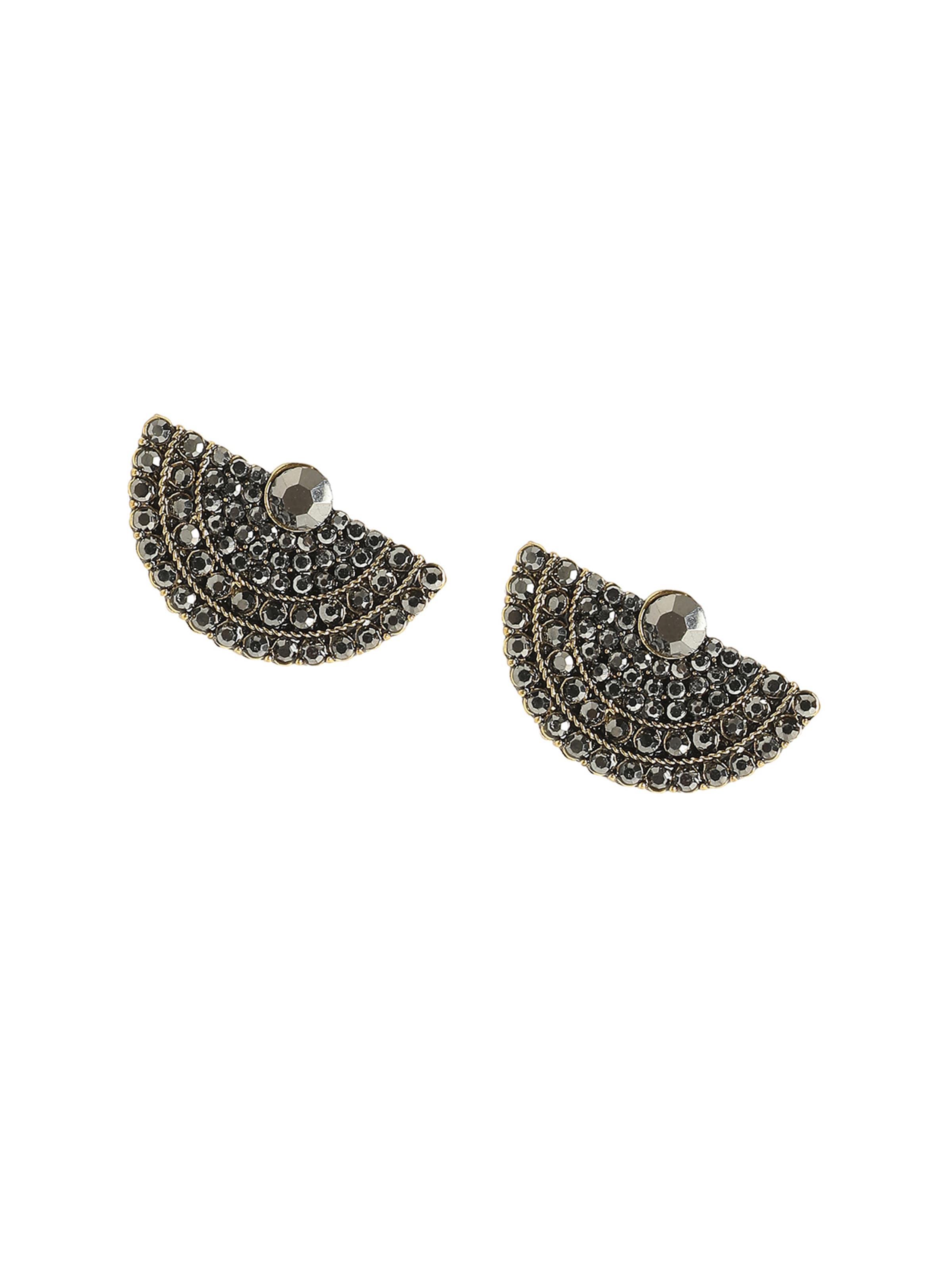 Boucles d'oreilles 'Munmun' SOHI en argent : devant