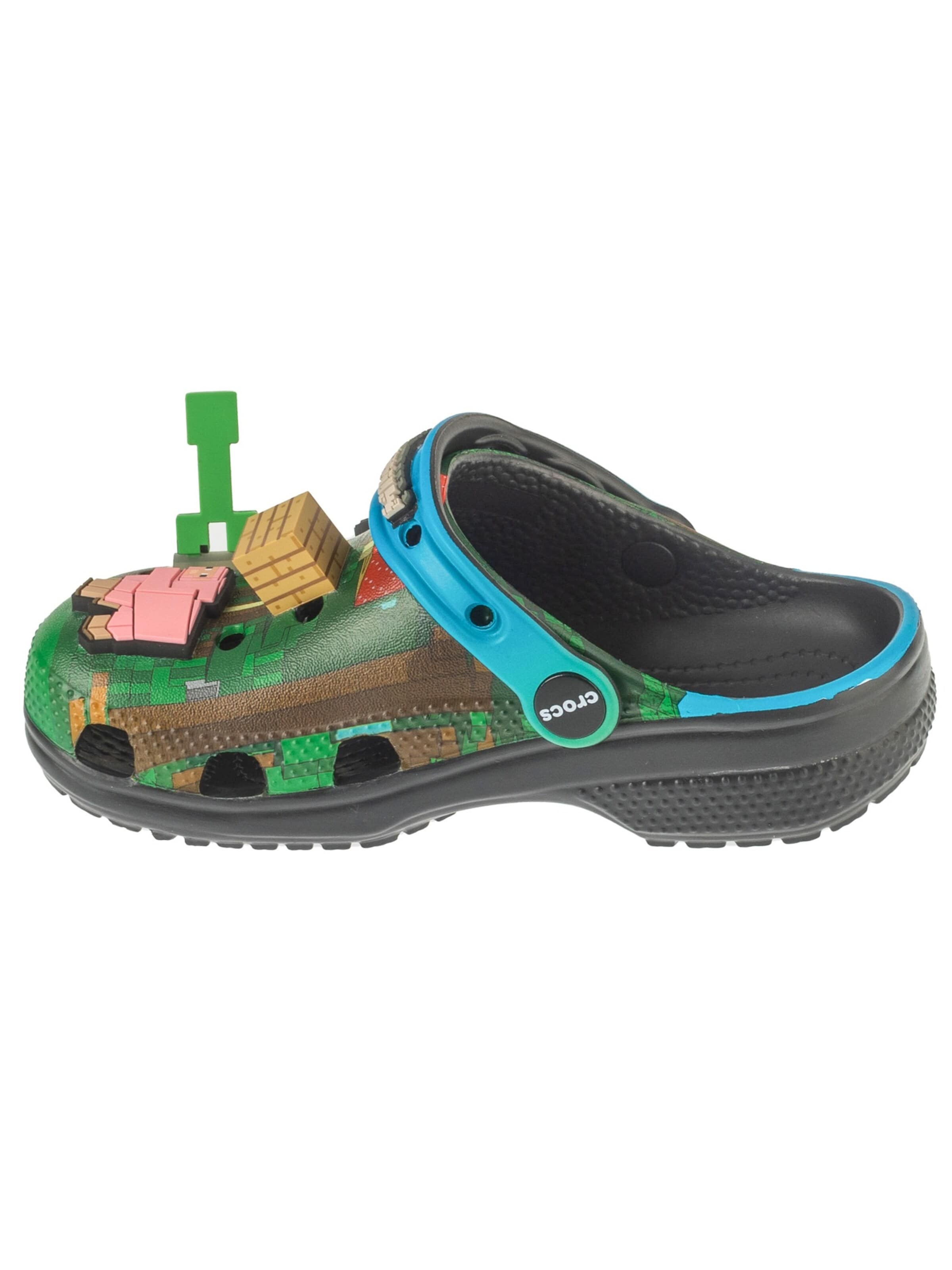 Sandales 'Crocs Classic Minecraft Clog Kids' Crocs en vert