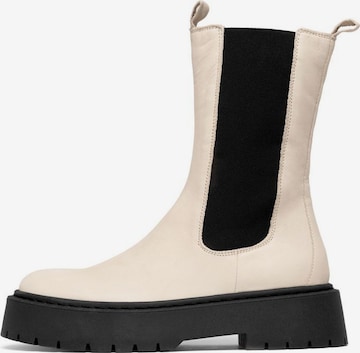 Chelsea Boots Bianco en beige : devant