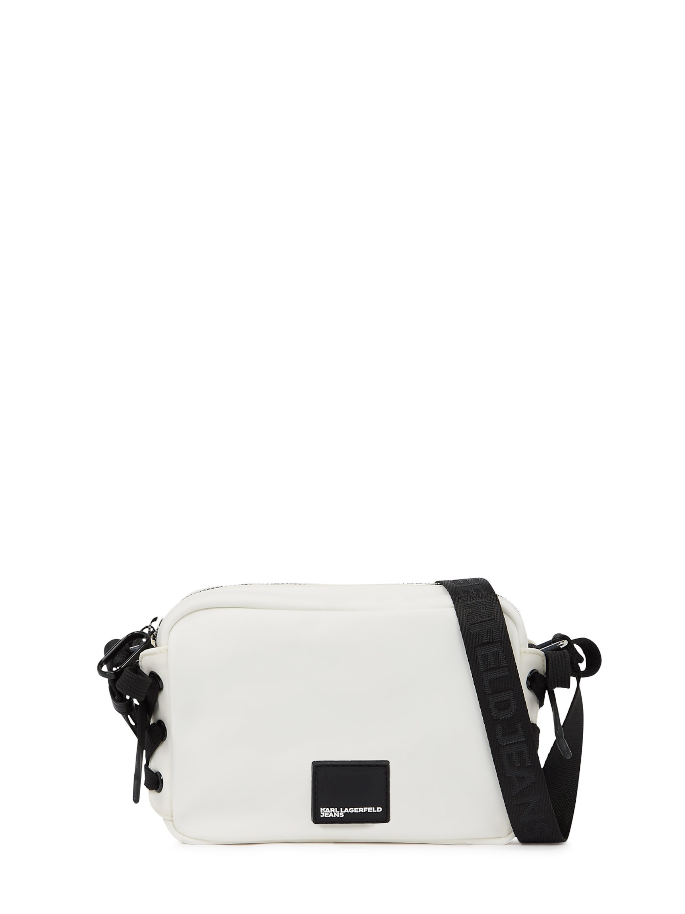 KARL LAGERFELD JEANS - Bolso de hombro en blanco: frente