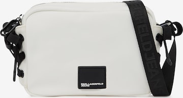 KARL LAGERFELD JEANS Torba za čez ramo | bela barva: sprednja stran