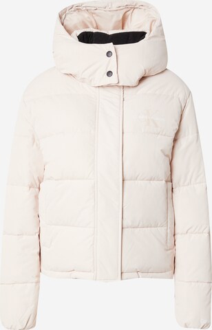 Veste d’hiver Calvin Klein Jeans en beige : devant