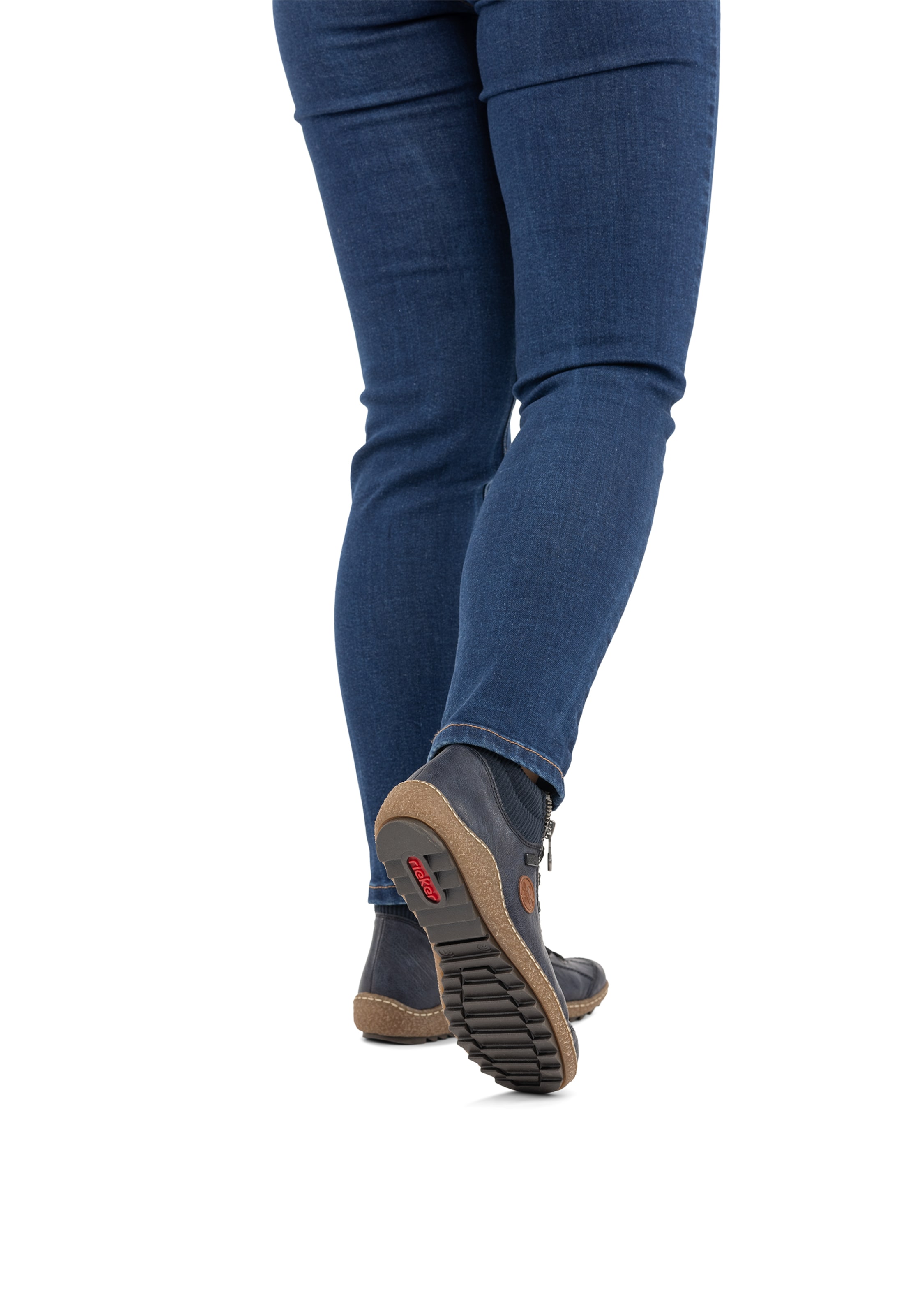 Bottes à lacets 'L7514' Rieker en bleu : devant