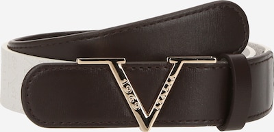 Cintura 'Samantha' 19V69 ITALIA di colore marrone scuro / bianco, Visualizzazione prodotti