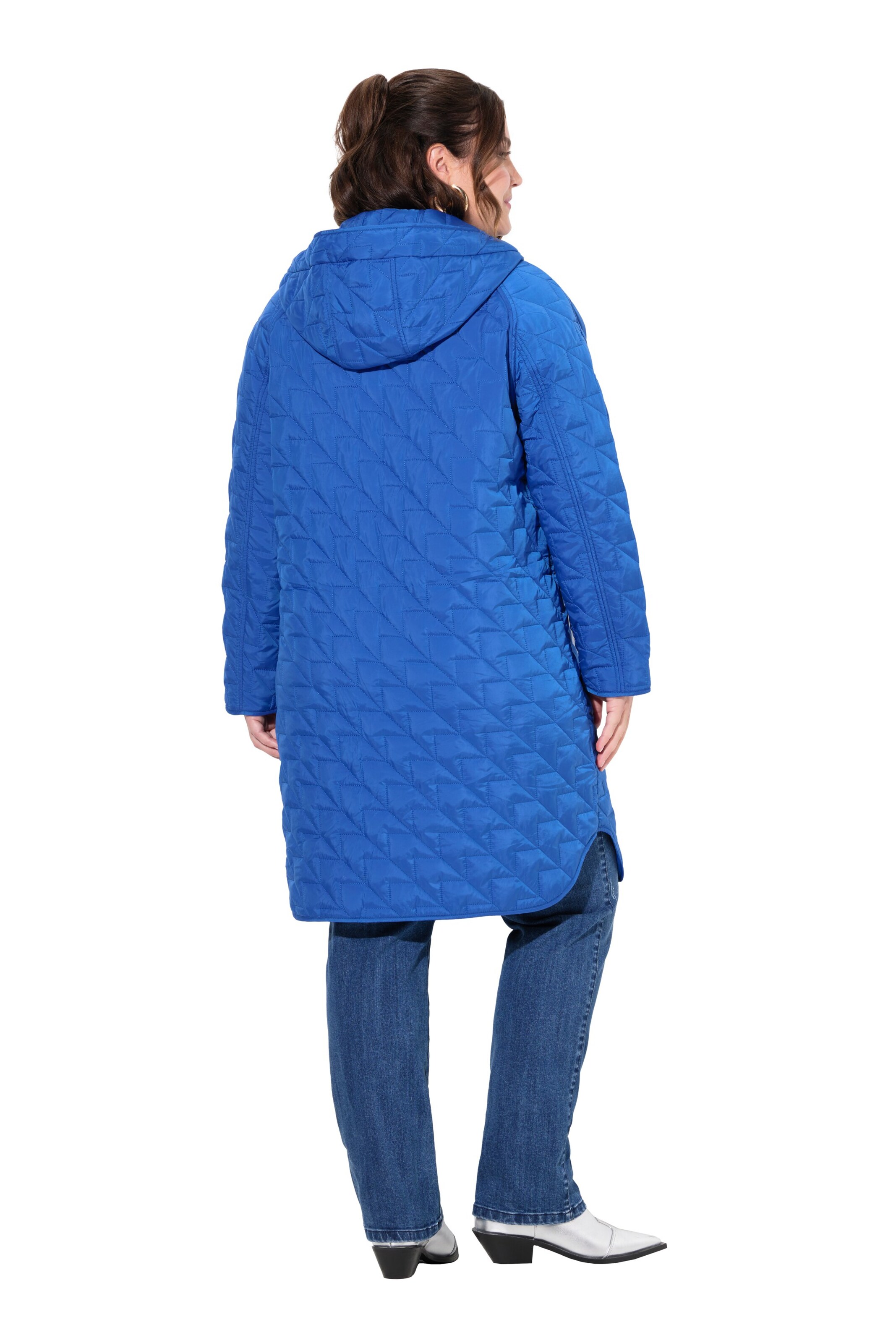 Ulla Popken Tussenmantel in Blauw