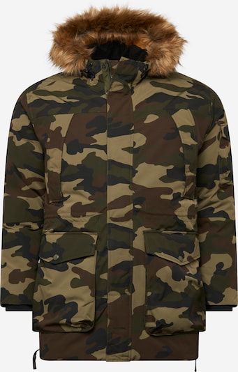 Jack & Jones Plus Zimska parka u smeđa / zelena, Pregled proizvoda