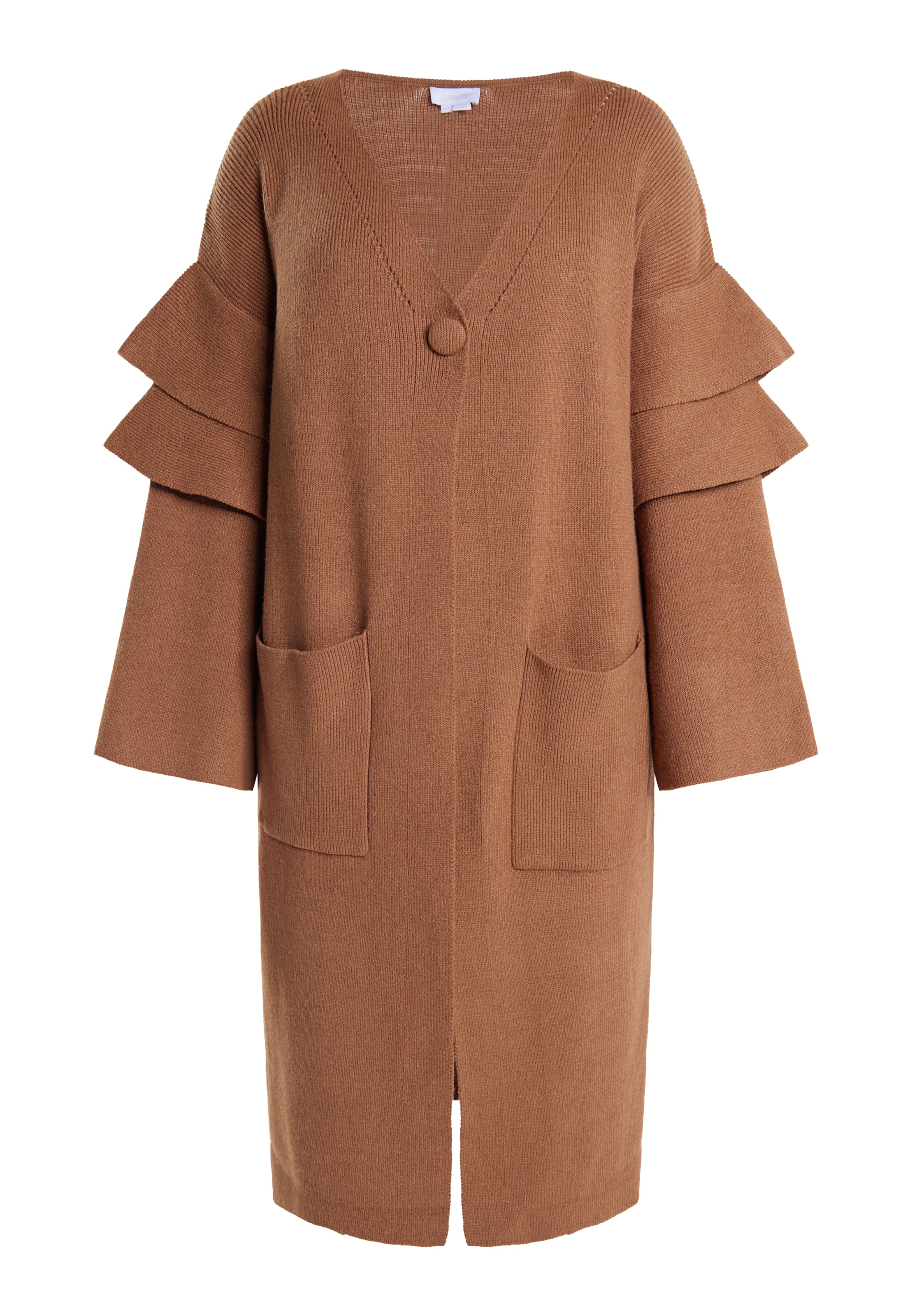 usha WHITE LABEL Cardigan i brun: forside