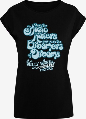 T-shirt 'Willy Wonka' ABSOLUTE CULT en noir : devant