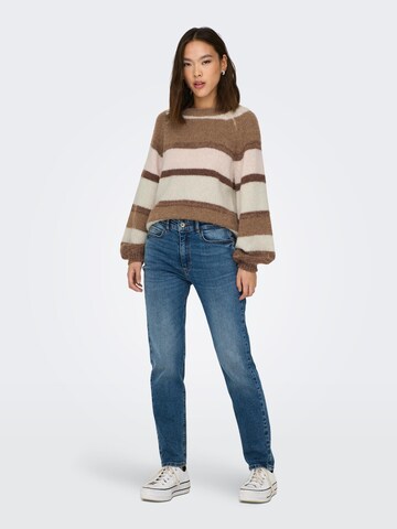 ONLY Sweater 'ELENA' in Brown