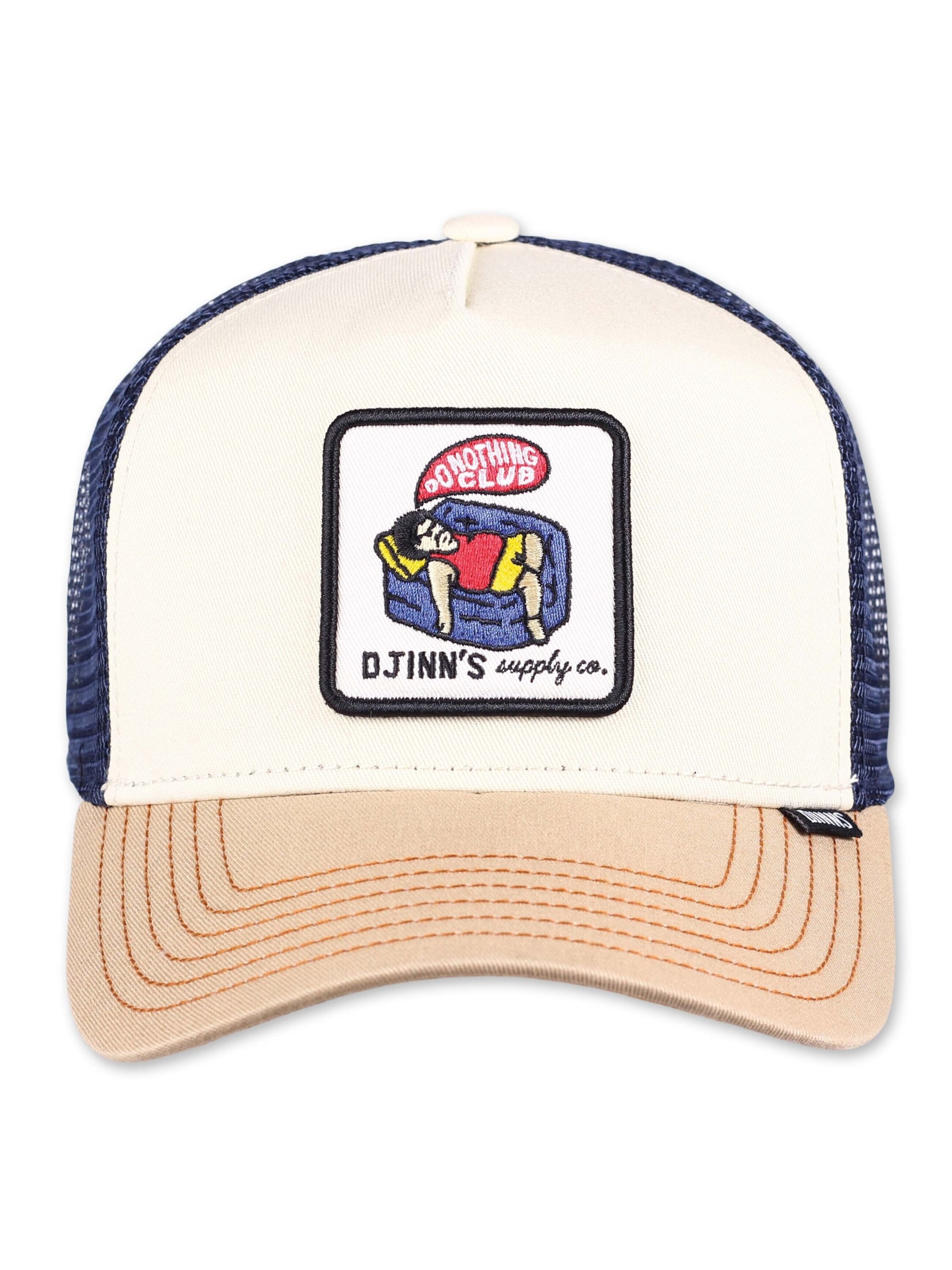 DJINNS Cap 'Do Nothing' in Beige: Vorderseite