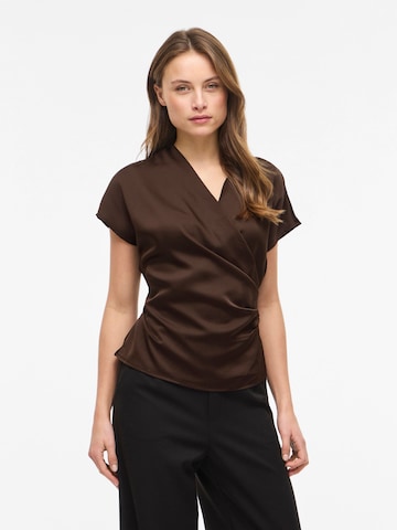 VILA Bluse 'VIElette' i brun: forside