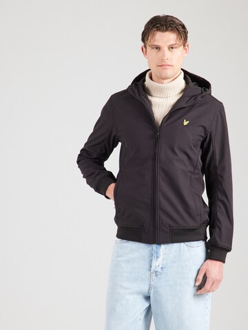 Veste mi-saison Lyle & Scott en noir : devant