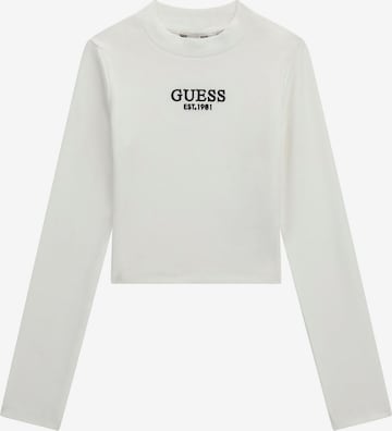 T-Shirt GUESS en blanc : devant