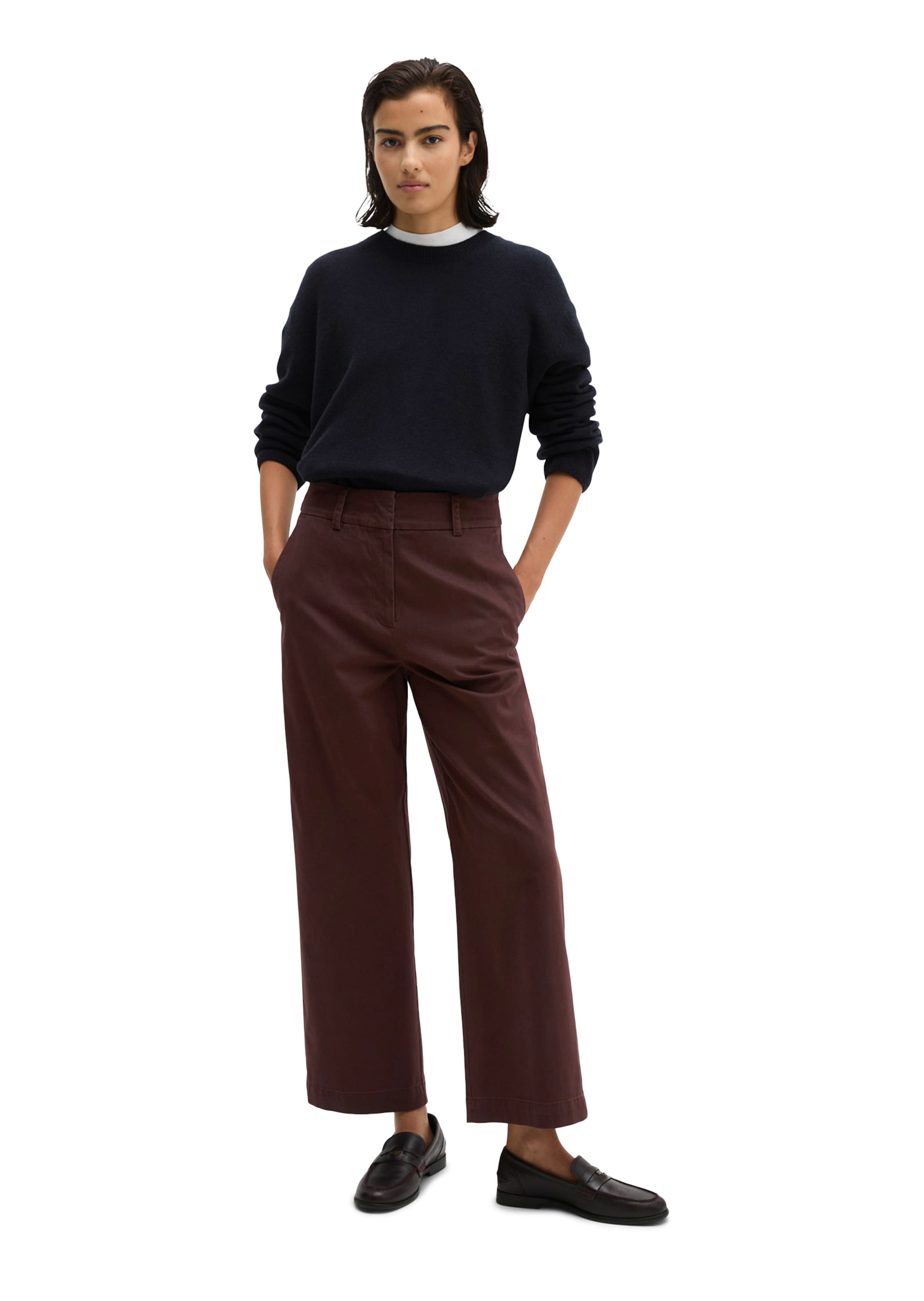 Marc O'Polo Regular Hose 'Mea' in Braun