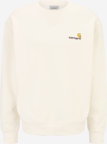 Carhartt WIPSweater majica 'American Script' - bijela boja: prednji dio