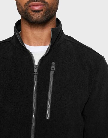 Threadbare Fleece Jacket 'Myers' in Black