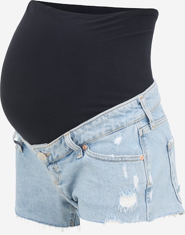 Regular Jeans de la River Island Maternity pe albastru: față