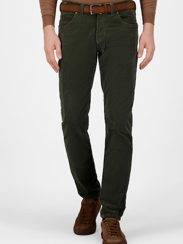Regular Pantalon 'Bill' Gardeur en vert : devant