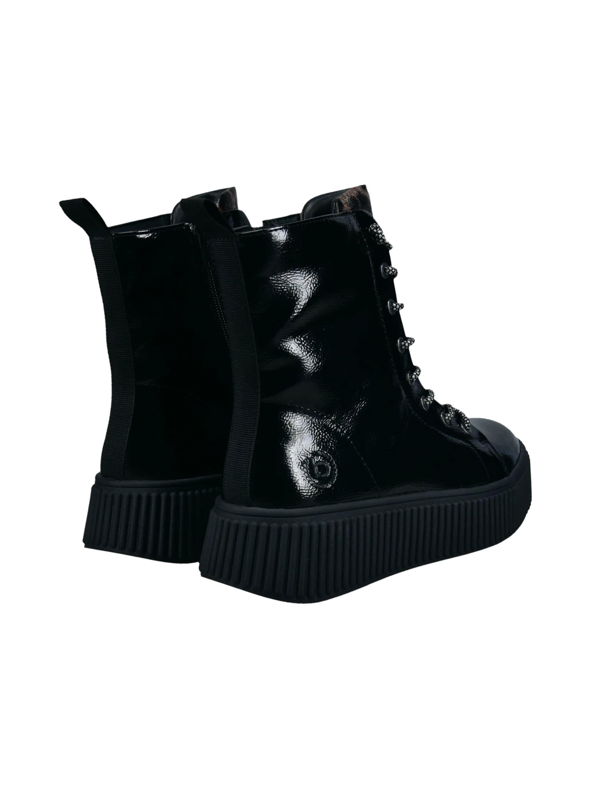 Bottines à lacets bugatti en noir