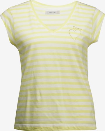 T-Shirt Deeluxe en jaune : devant