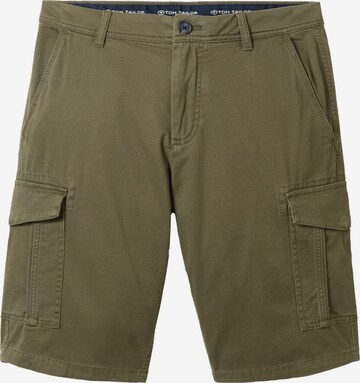 TOM TAILOR Regular Cargo Pants in Green: front