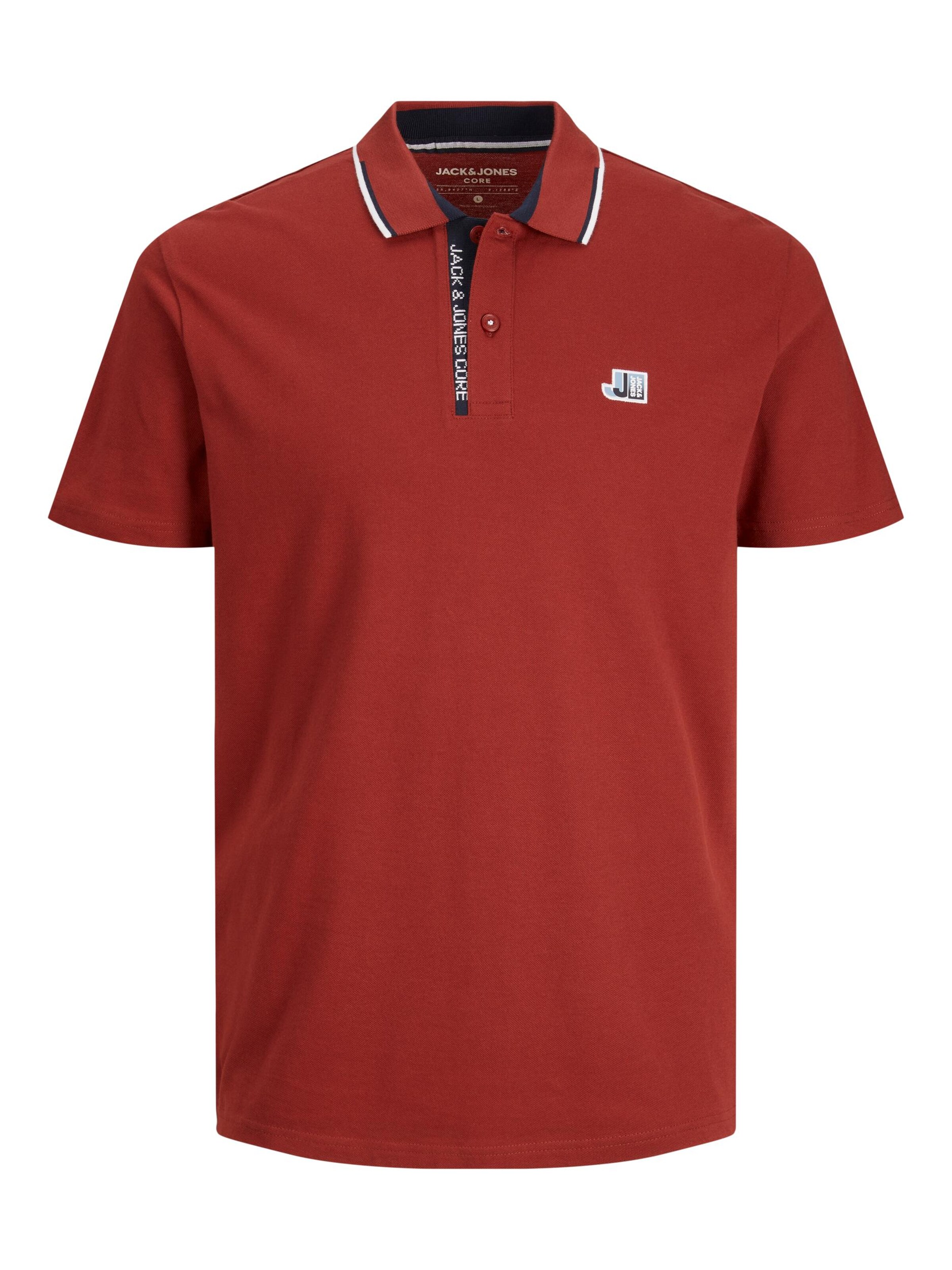 JACK & JONES Shirt 'JCOLogan' in Rood: voorkant