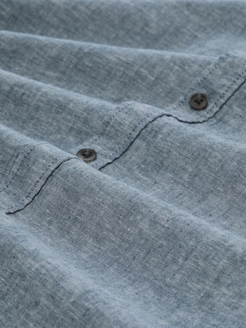 TOM TAILOR DENIM Comfort fit Button Up Shirt in Blue