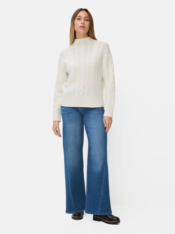 CAMEL ACTIVE Strickpullover in lockerer Passform in Weiß