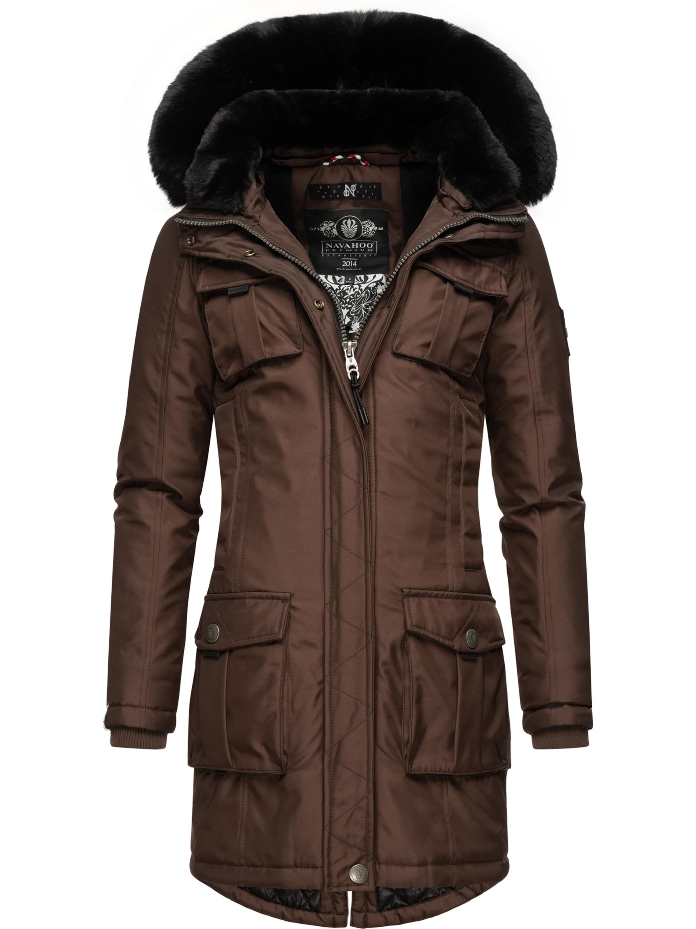 NAVAHOO Функционално яке 'Tiniis' в кафяво: отпред