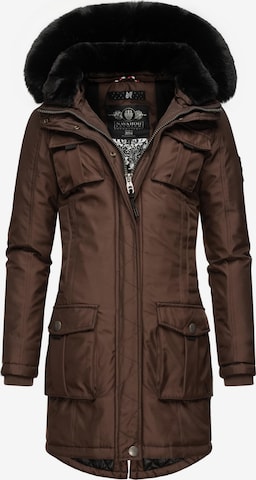 NAVAHOO Performance Jacket 'Tiniis' in Brown: front