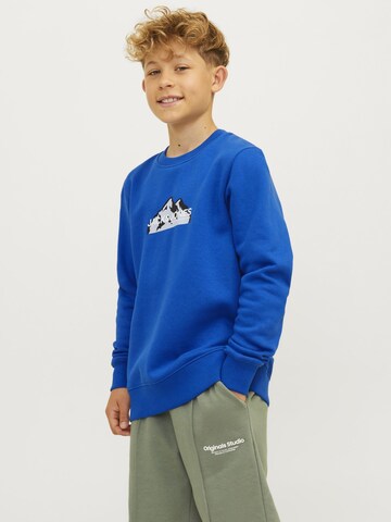 Jack & Jones Junior Sweatshirt in Blauw: voorkant