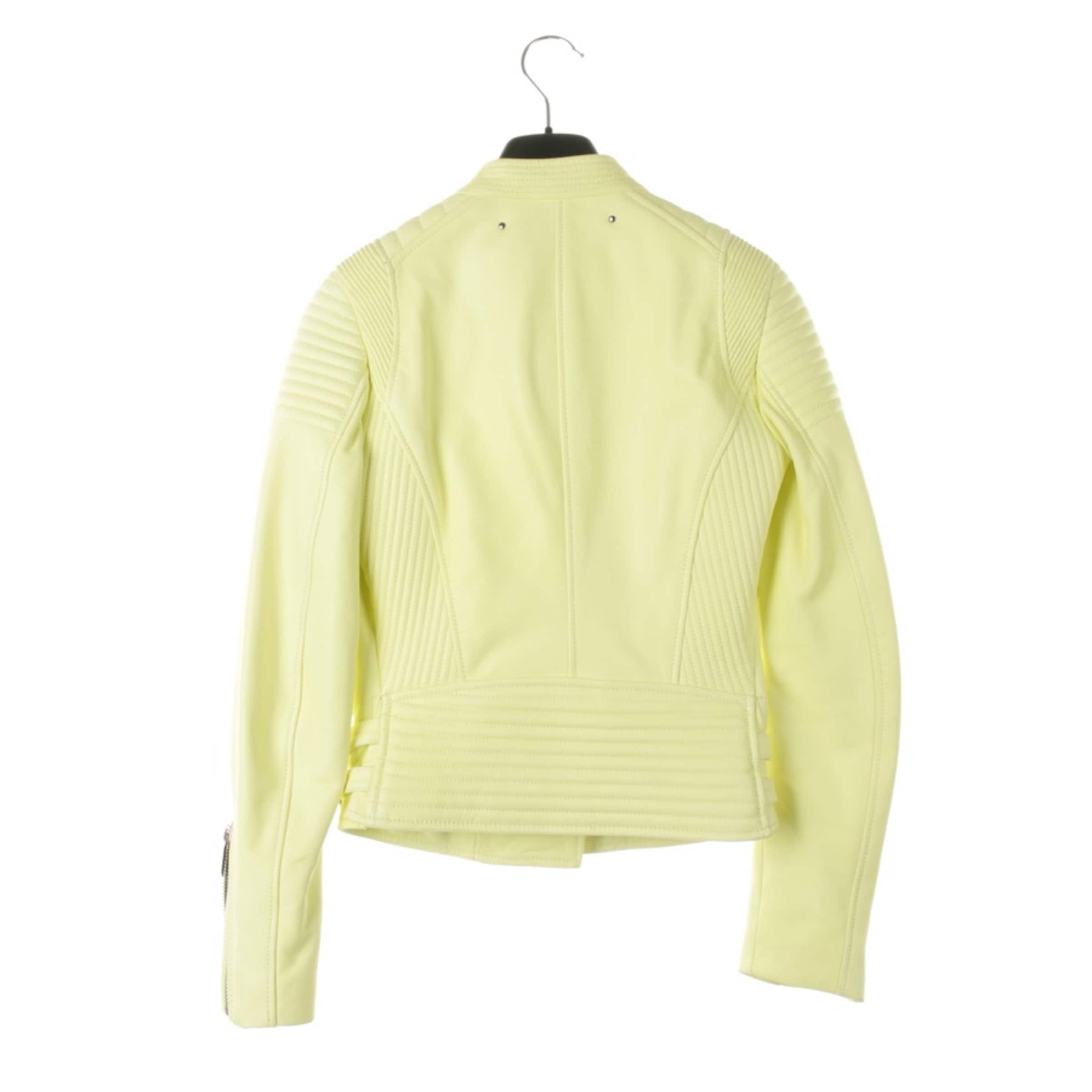 Barbara Bui Lederjacke  XS in Gelb