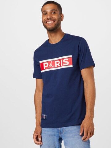 Jordan - Camisa 'Paris Saint-Germain' em azul: frente