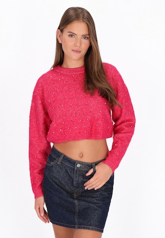 Pull-over MYMO en rose : devant