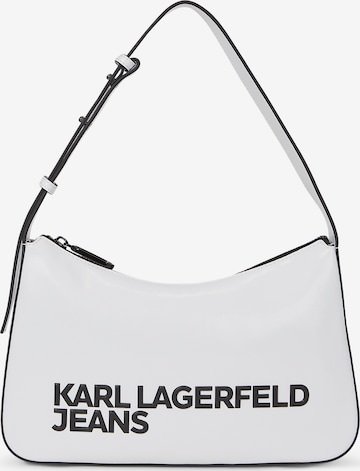 KARL LAGERFELD JEANS Taška přes rameno – bílá: přední strana