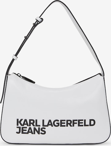 KARL LAGERFELD JEANS Skulderveske i hvit: forside