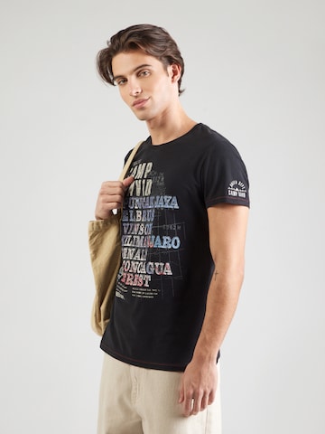 CAMP DAVID Shirt in Black: front