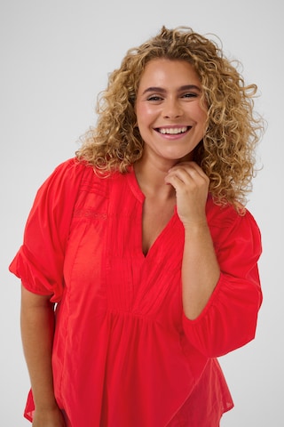 KAFFE CURVE - Blusa 'KCKarlia' em vermelho