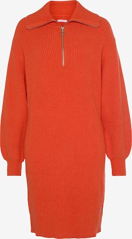 TAMARIS Knitted dress in Orange: front