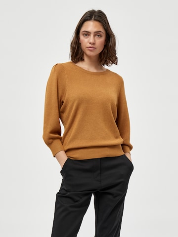 Pullover 'Tana' di Peppercorn in marrone: frontale