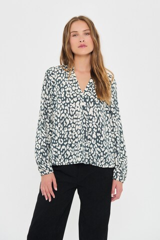 SAINT TROPEZ Blouse 'Eda' in Grey: front