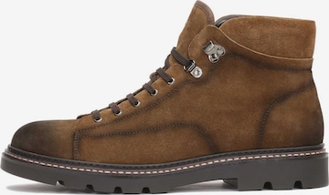 Kazar Lace-Up Boots in Brown: front